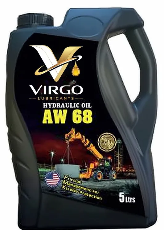 Virgo Hydraulic Oil AW 68, 5 litre black jug
